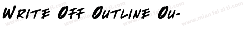 Write Off Outline Ou字体转换